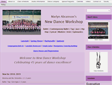 Tablet Screenshot of newdanceworkshop.com